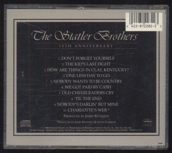 The Statler Brothers - 10th Anniversary (CD)