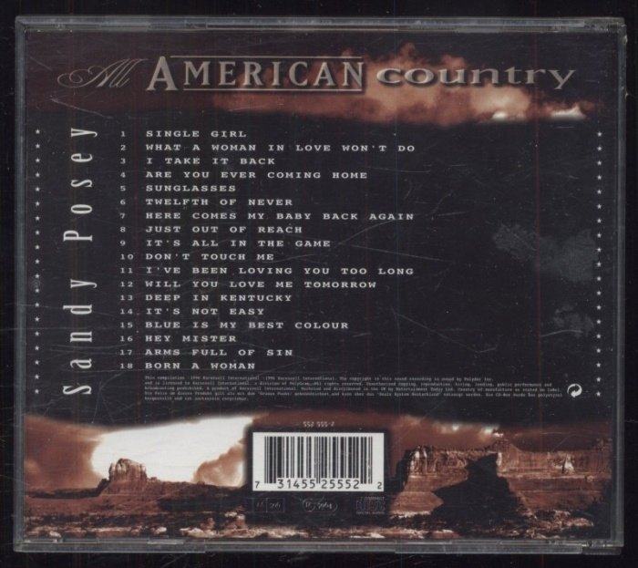 Sandy Posey - All American Country (CD)