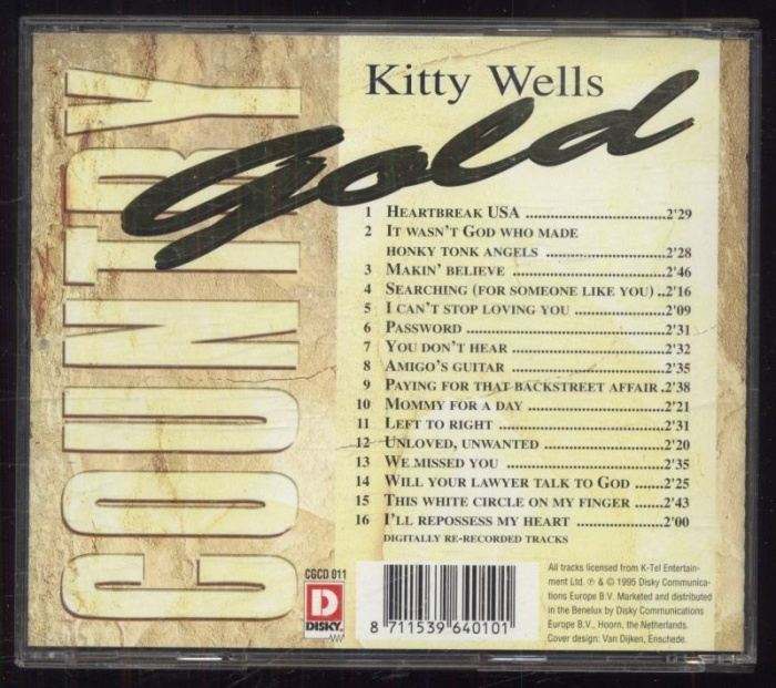 Kitty Wells - Country Gold (CD)