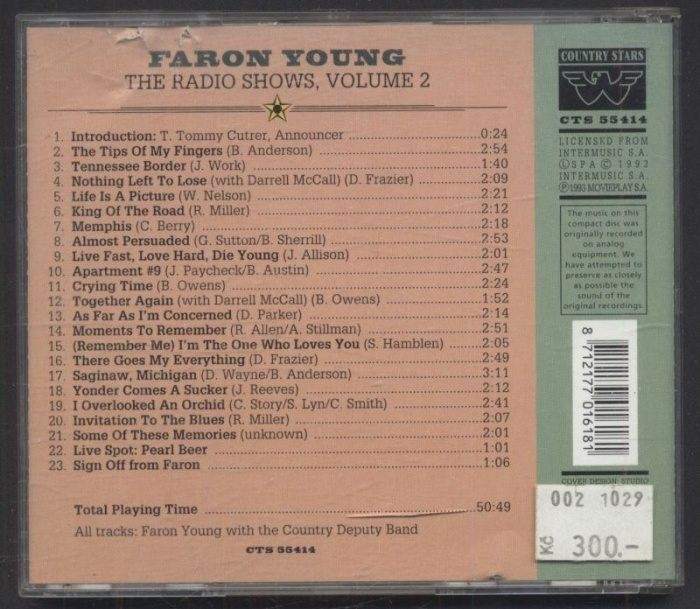 Faron Young - The Radio Shows Volume 2 (CD)