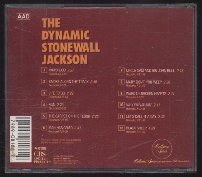 Stonewall Jackson - The Dynamic Stonewall Jackson (CD)