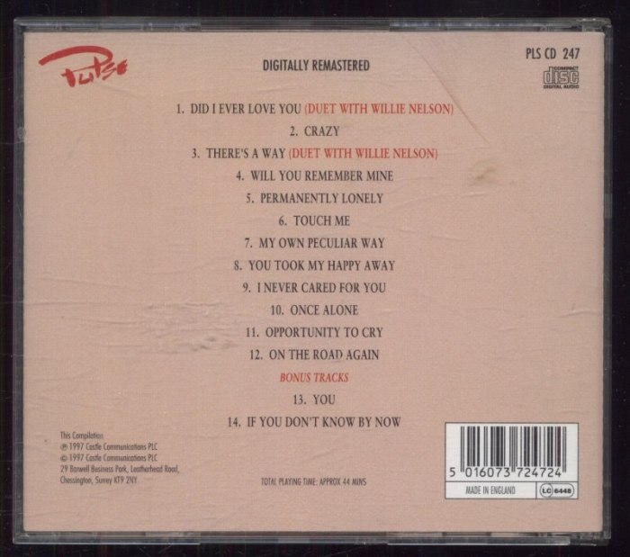 Timi Yuro - Sings Willie Nelson (CD)