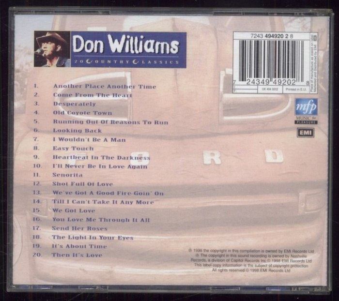 Don Williams - 20 Country Classics (CD)