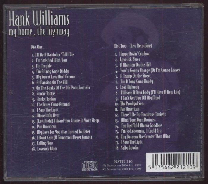 Hank Williams - My Home, The Highway (2CD)