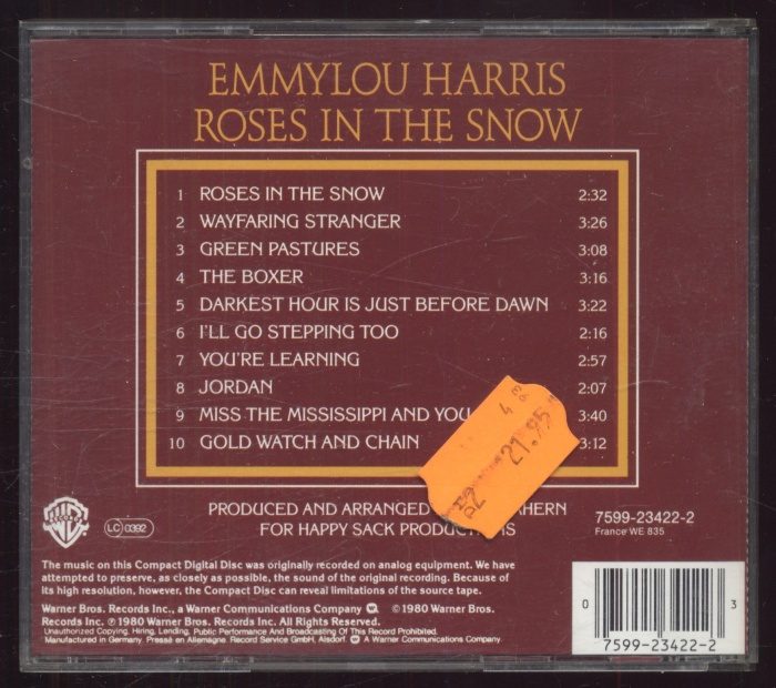 Emmylou Harris - Roses In The Snow (CD)