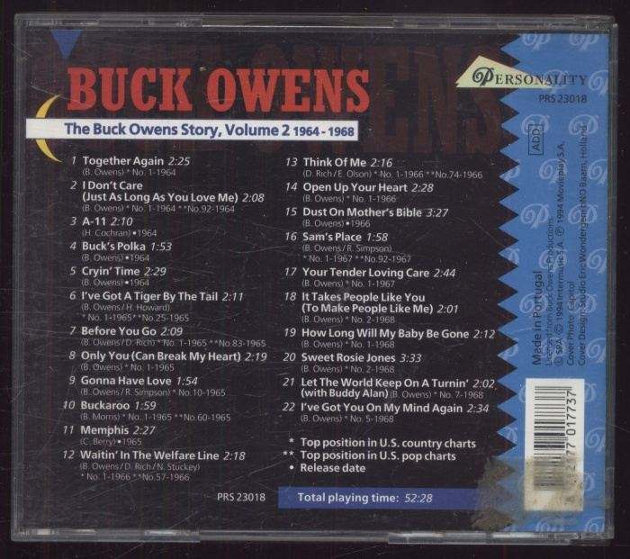 Buck Owens - The Buck Owens Story Volume 2 1964 - 1968 (CD)