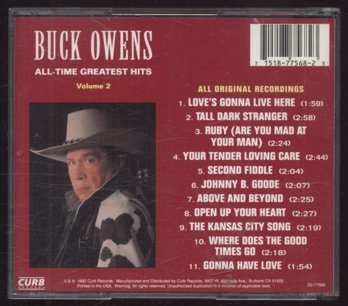 Buck Owens - All-Time Greatest Hits Volume 2 (CD)