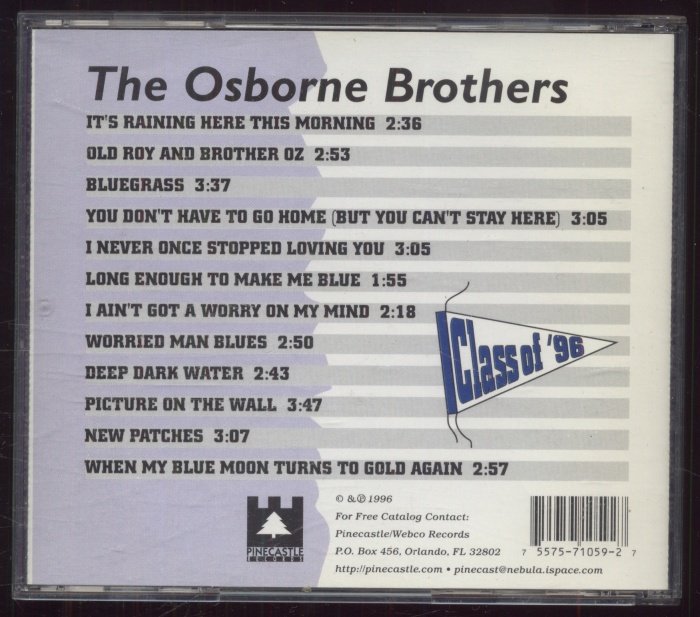The Osborne Brothers - Class Of '96 (CD)