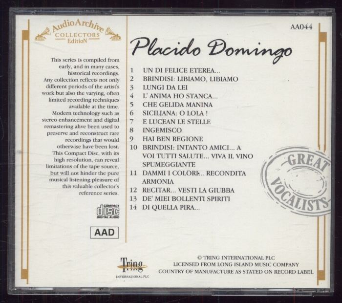 Placido Domingo - 14 Reflective Recordings (CD)