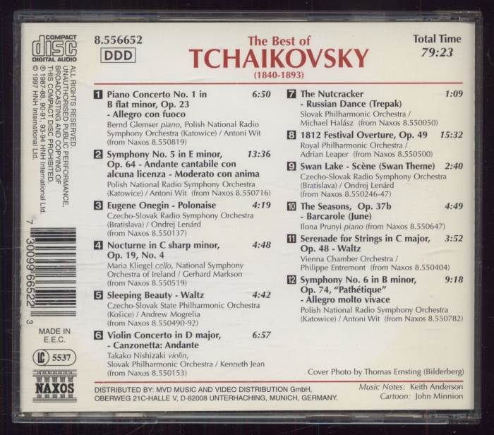 Tchaikovsky - The Best Of Tchaikovsky (CD)