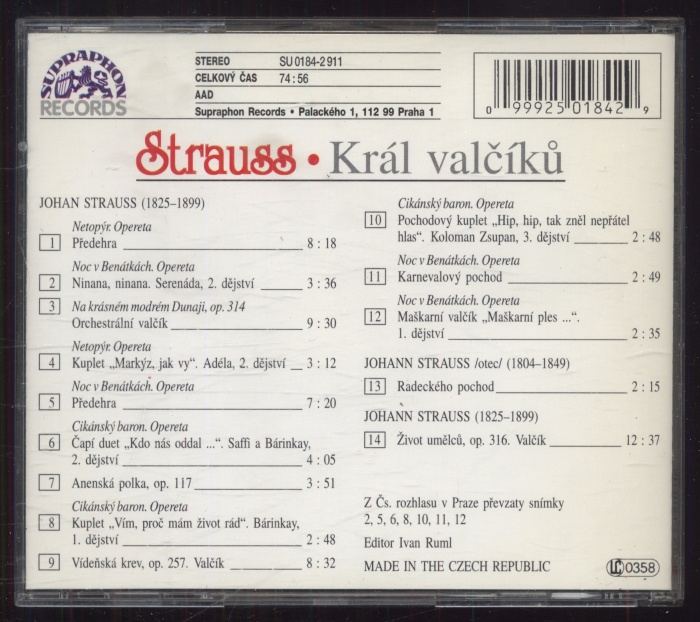 Johann Strauss - Král valčíků (CD)