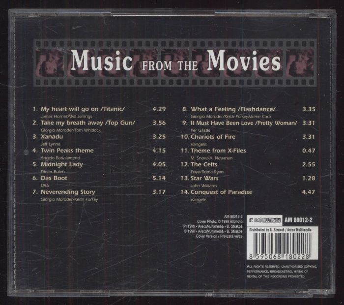 Various Artists - Music From The Movies (CD)
