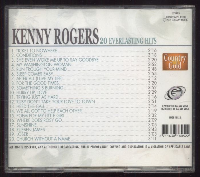 Kenny Rogers - 20 Everlasting Hits (CD)