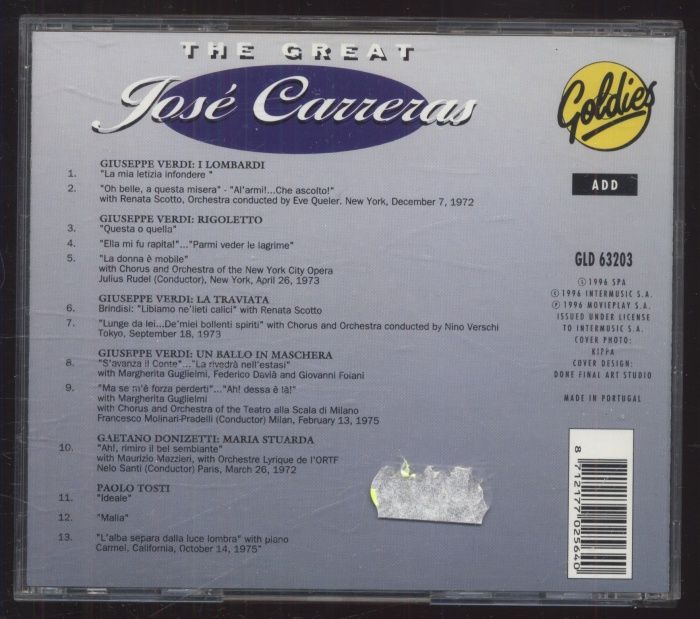 José Carreras - The Great José Carreras (CD)
