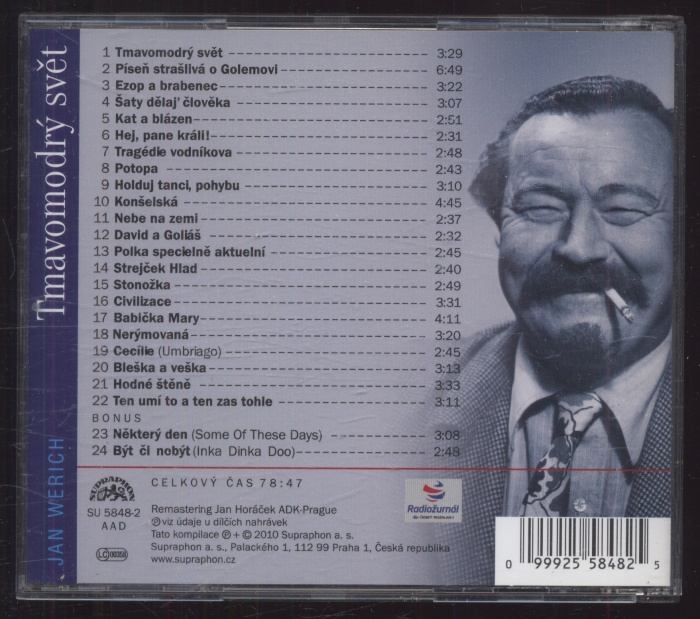 Jan Werich - Tmavomodrý svět (CD)
