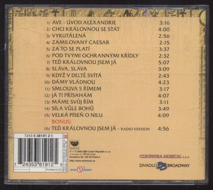 Various - Kleopatra (Původní český muzikál) (CD)