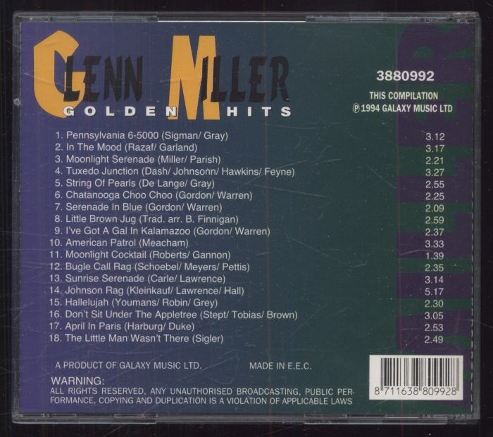 Glenn Miller - Golden Hits (CD)