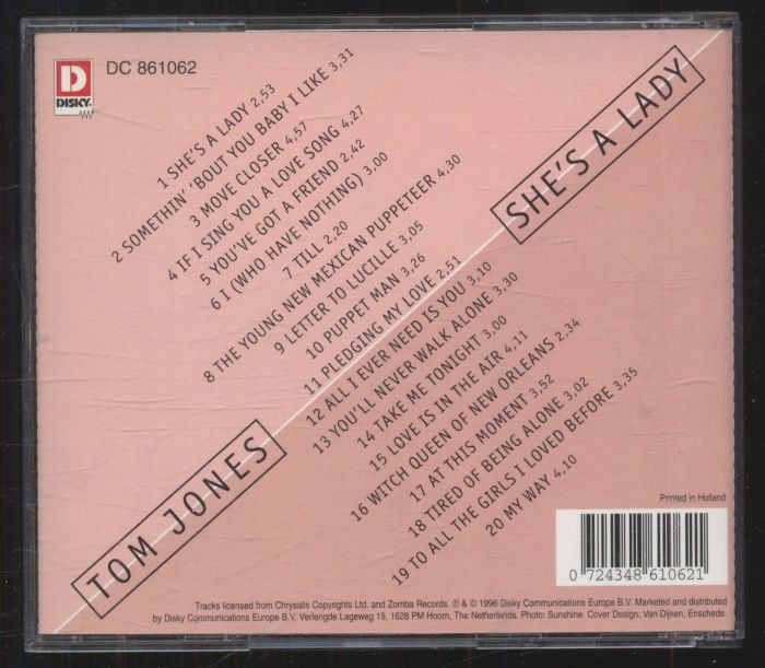 Tom Jones - She's A Lady (CD)