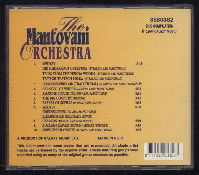 The Mantovani Orchestra - International Hits Vol. 1 (CD)