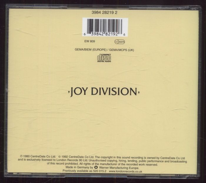 Joy Division - Closer (CD)