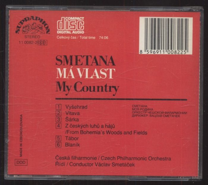 Smetana, Czech Philharmonic Orchestra, Rafael Kubelík - Má vlast (CD)