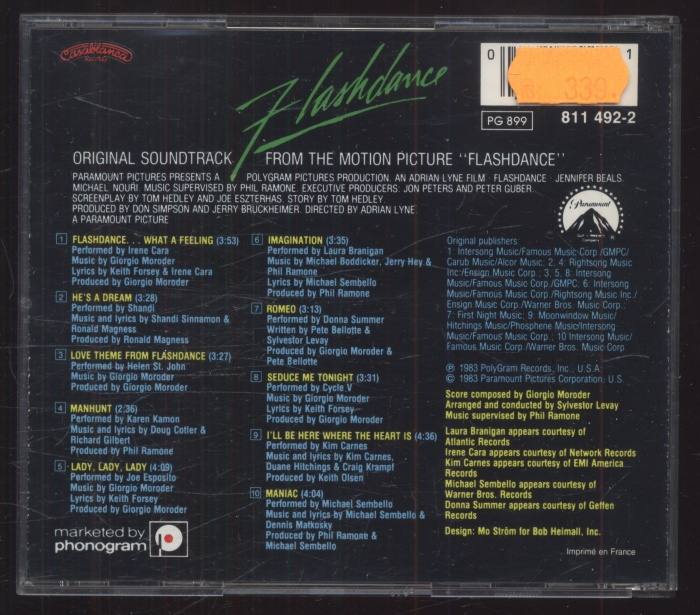 Various - Flashdance (Original Soundtrack From The Motion Picture) (CD)
