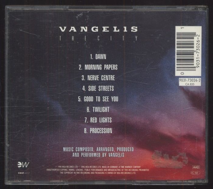 Vangelis - The City (CD)