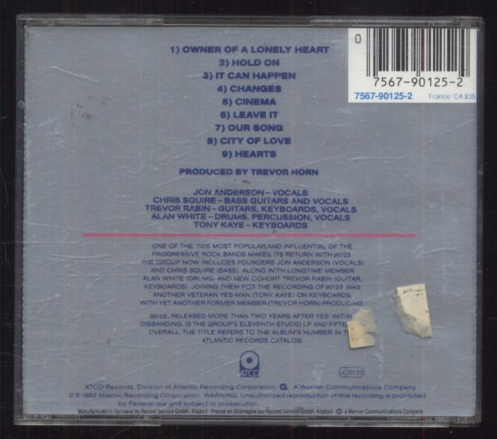 Yes - 90125 (CD)