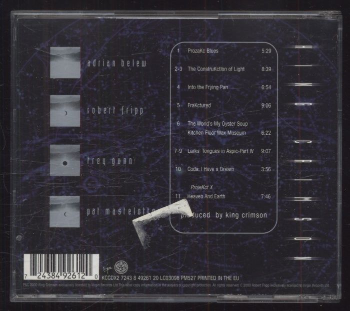 King Crimson - The ConstruKction Of Light (CD)