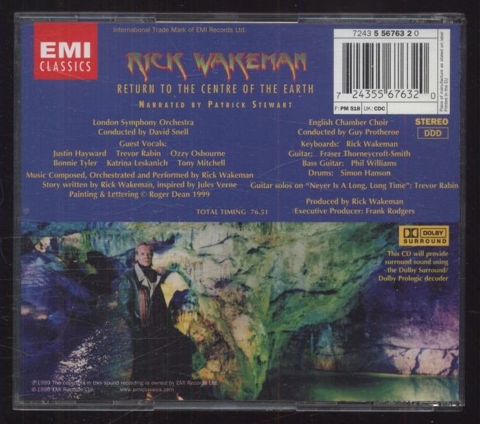 Rick Wakeman - Return To The Centre Of The Earth (CD)