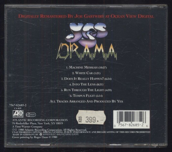Yes - Drama (CD)
