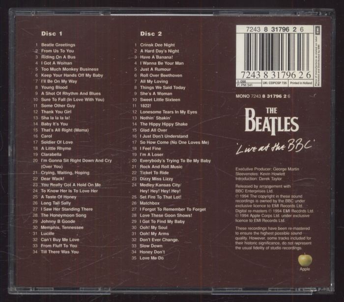 The Beatles - Live At The BBC (2CD)
