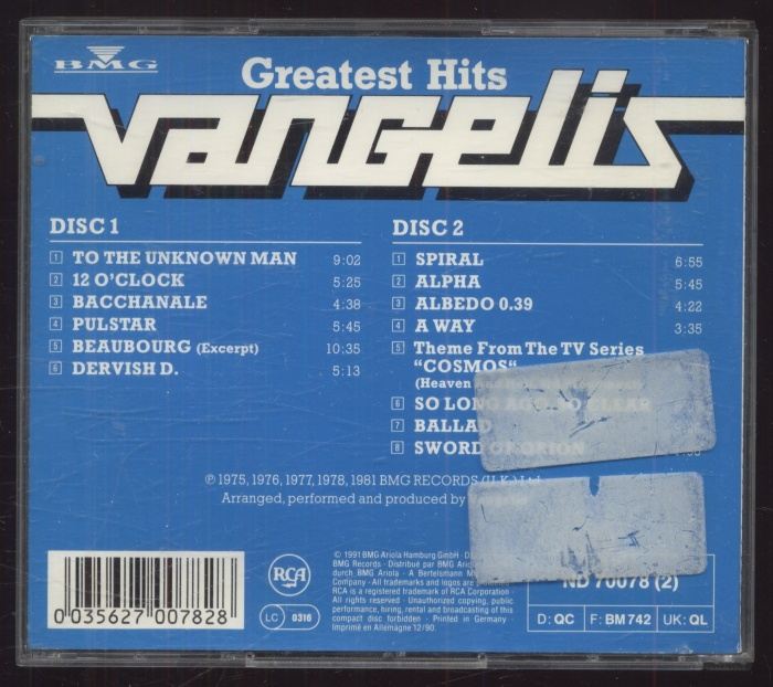 Vangelis - Greatest Hits (2CD)