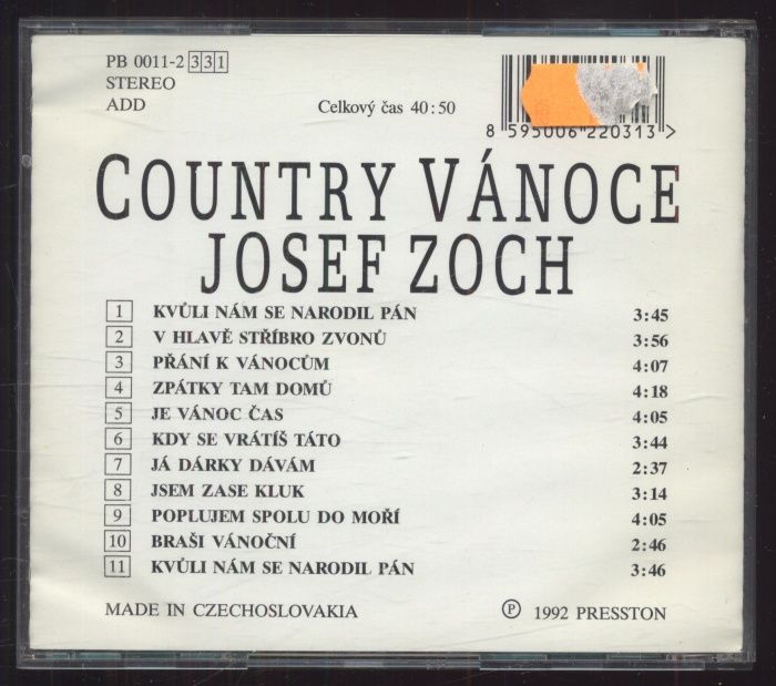 Josef Zoch - Country Vánoce (CD)
