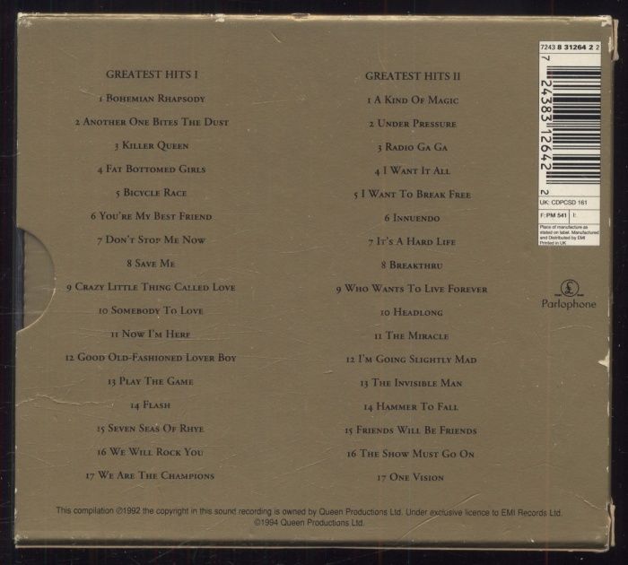 Queen - Greatest Hits I & II (2CD)