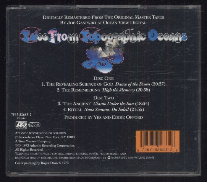 Yes - Tales From Topographic Oceans (2CD)