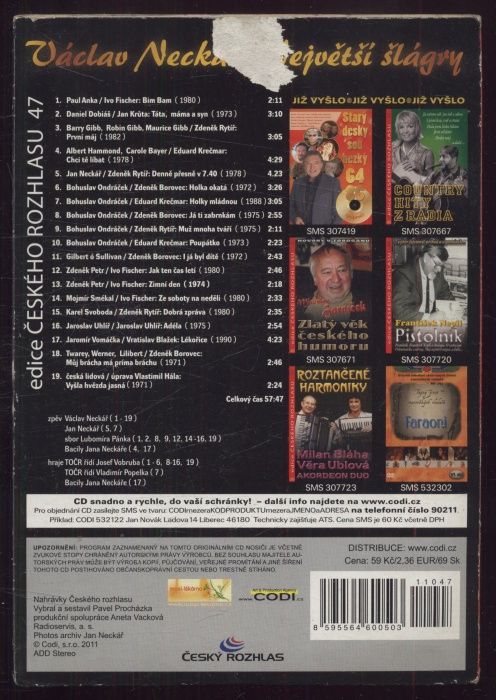 Václav Neckář - Největší šlágry (CD)