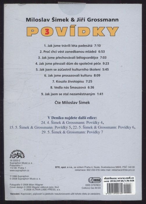 Šimek & Grossmann - Povídky 3 (CD)