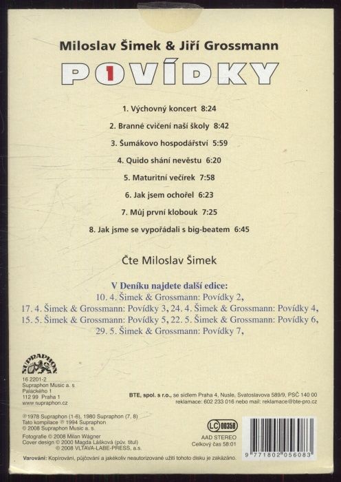 Šimek & Grossmann - Povídky 1 (CD)