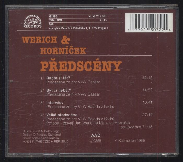 Werich & Horníček - Předscény (CD)