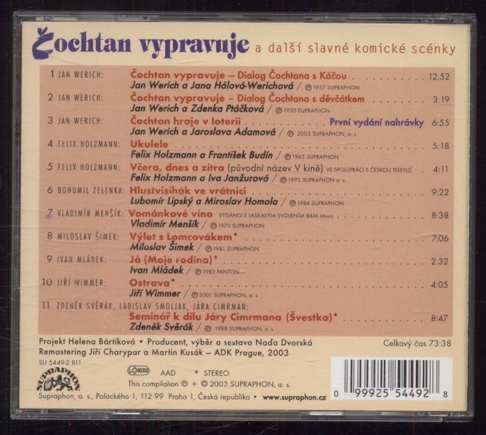 Čochtan vypravuje a další slavné komické scénky (CD)