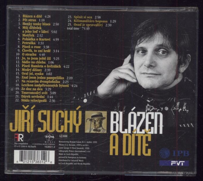 Jiří Suchý - Blázen a dítě (CD)