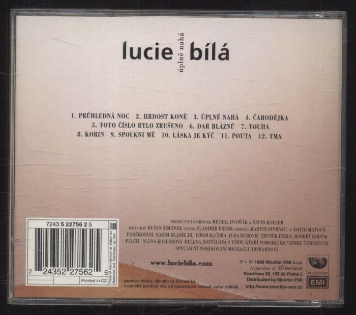 Lucie Bílá - Úplně nahá (CD)