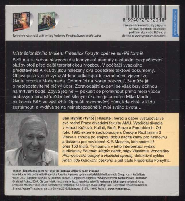 Frederick Forsyth - Afghánec (CD)