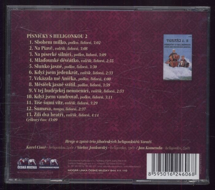 Zlatí voraři - Písničky s heligonkou 2 (CD)