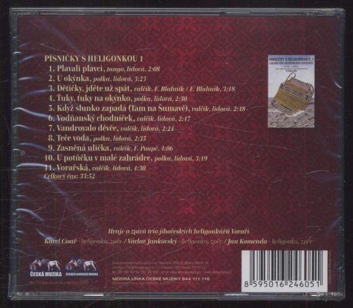 Zlatí voraři - Písničky s heligonkou 1 (CD)