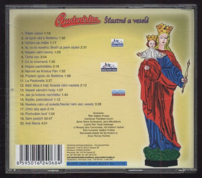 Budvarka - Šťastné a veselé (CD)
