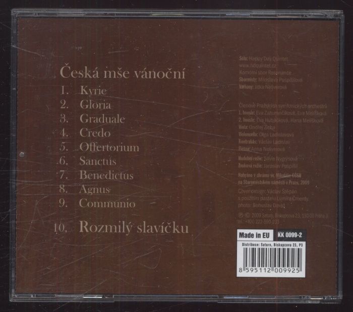 Jakub Jan Ryba - Česká mše vánoční (CD)
