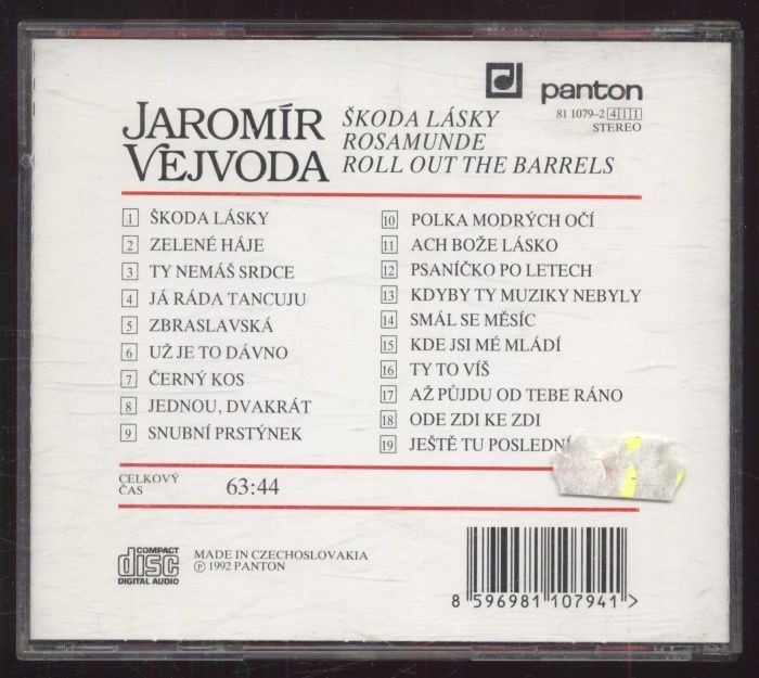 Jaromír Vejvoda - Škoda lásky (CD)
