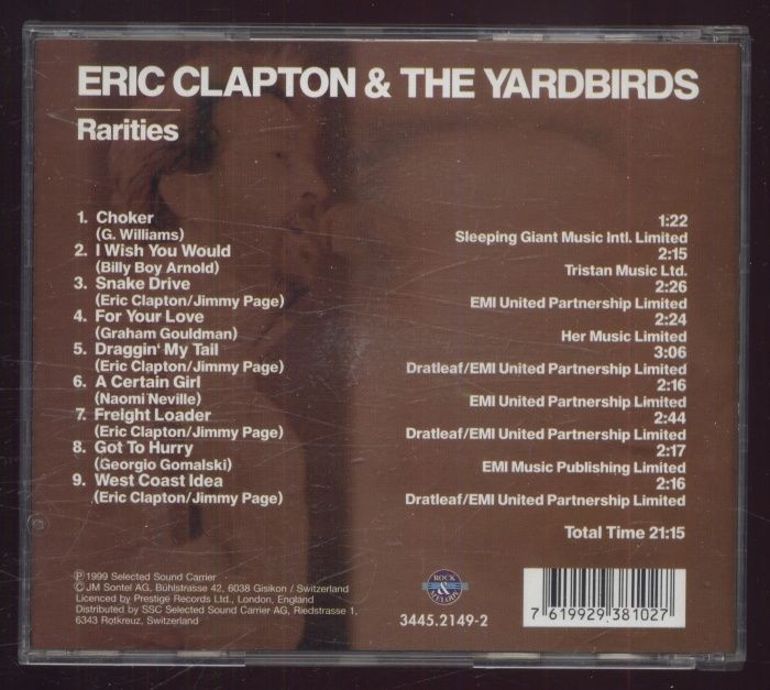 Eric Clapton And The Yardbirds - Rarities (CD)